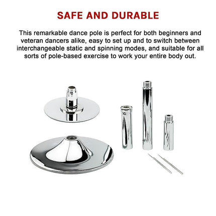 Portable Dance Pole Spinning Fitness Pole for Home Gym Training