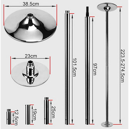 Portable Dance Pole Spinning Fitness Pole for Home Gym Training