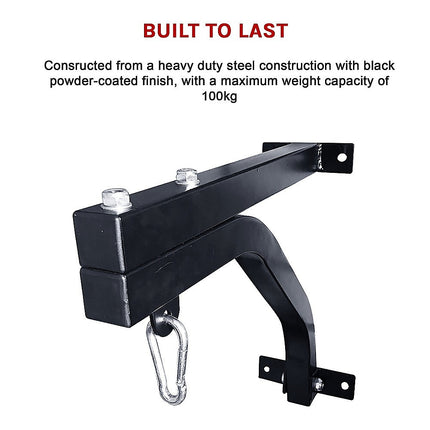 Heavy Duty Punch Bag Wall Bracket – Steel Boxing Bag Holder for Home Gym