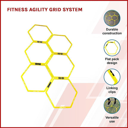 Fitness Agility Grid System for Speed and Footwork Training