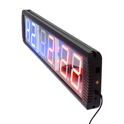 6 Digit Digital Timer Interval Fitness Clock LED Gym Display