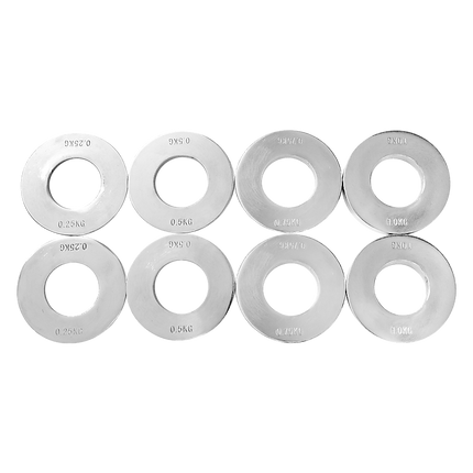 Chrome Metric Fractional Olympic Weight Plates 0.25 to 1kg Set