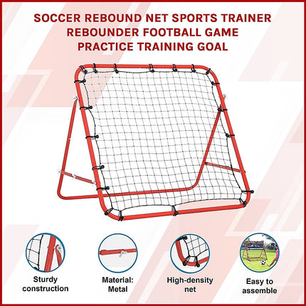 Adjustable Football Rebounder – 100cm Soccer Training Net