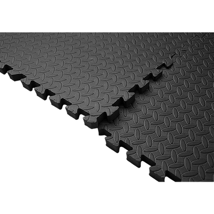 12 Tiles EVA Rubber Foam Gym Mat 60x60cm – 2.5cm Thick Fitness Flooring Set