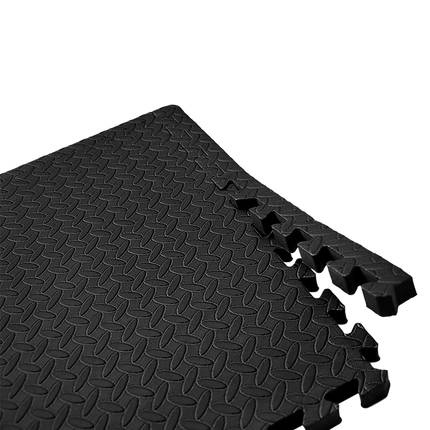 12 Tiles EVA Rubber Foam Gym Mat 60x60cm – 2.5cm Thick Fitness Flooring Set