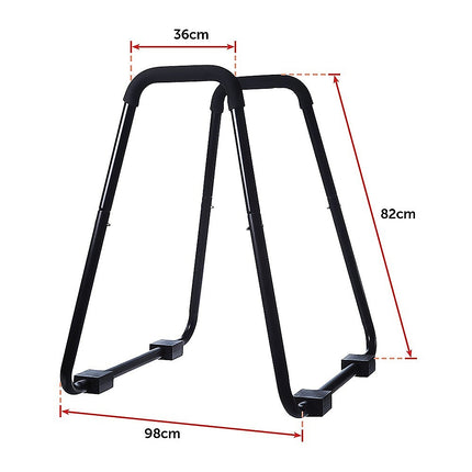 Heavy Duty Parallette Bars – Push Up & Core Strength Training Stands for Home Gym