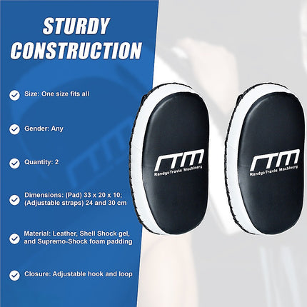 MMA Kick Boxing Pads Curved Strike Shield Muay Thai Punching Focus Pad