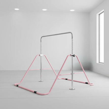 Kids Gymnastics Bars Training Horizontal Bar Monkey Kip Bar Pink
