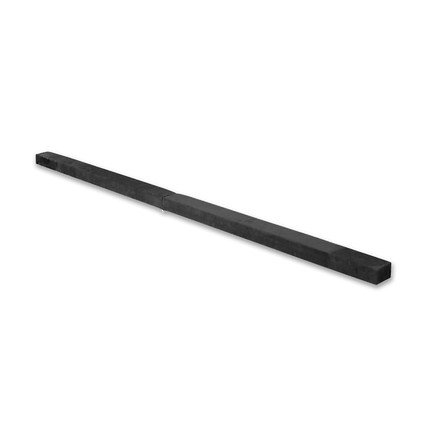 2.2m Gymnastics Folding Balance Beam Black Synthetic Suede