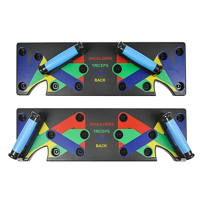 9 in 1 Push Up Board Yoga Bands Fitness Workout Train Gym Exercise Pushup Stand
