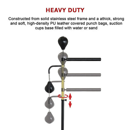 Free Standing Punching Bag Speedball Boxing Reflex Training Dummy