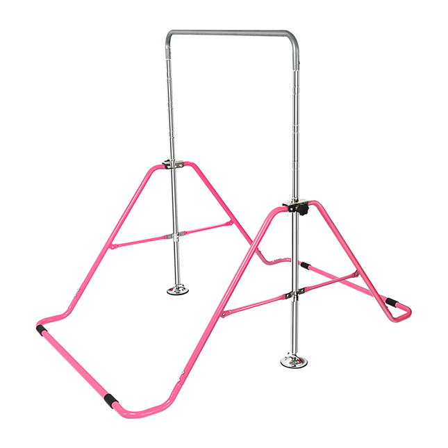 Kids Gymnastics Bars Training Horizontal Bar Monkey Kip Bar Pink