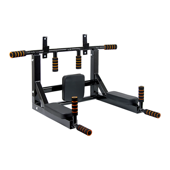 Heavy Duty Wall Mounted Power Station Pull Up Dip Knee Raise Bar