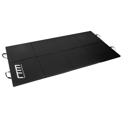 Folding Black Exercise Mat – Gymnastics, Martial Arts, Yoga, Karate & Judo Training