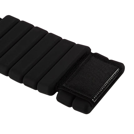 2-Piece Ankle & Wrist Weights – 1kg Pair Adjustable Workout Bangles (Black)