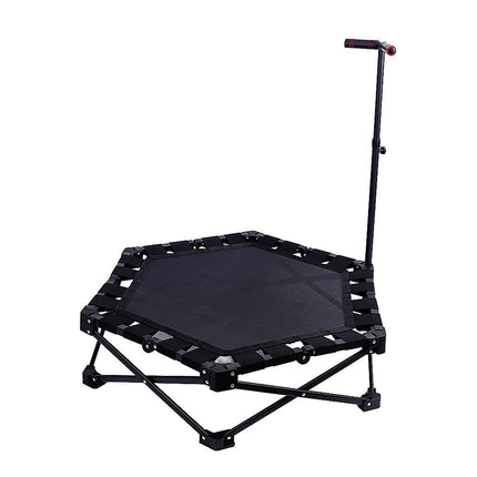 Foldable Fitness Trampoline with Handle Compact Folding Rebounder
