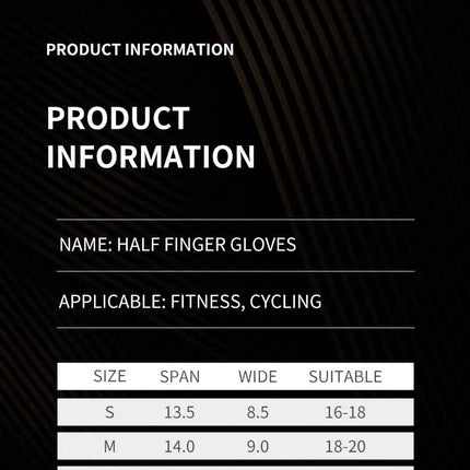 M Black Silicone Padded Workout Gloves - Non-Slip Weightlifting Gloves for Enhanced Grip and Palm Protection
