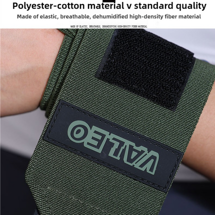 1 Pair Black Heavy-Duty Gym Wrist Wraps for Weightlifting, Powerlifting, and Injury Prevention