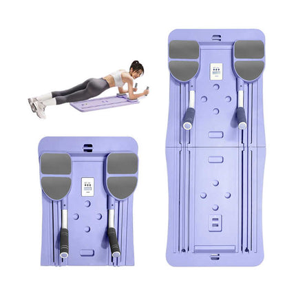 Pink Foldable Multi-Functional Abdominal Trainer - Home Workout Fitness Board