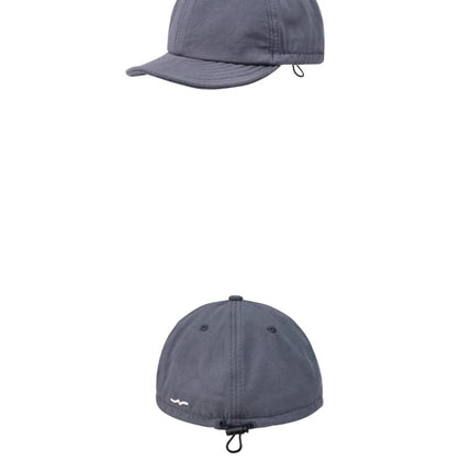 Gray Minimalist Baseball Cap - Unisex Retro Streetwear Hat