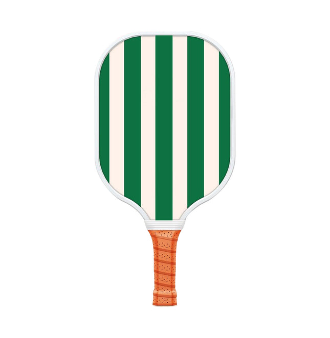 Style 4 White And Green T700 Carbon Fiber & Fiberglass Pickleball Paddle - Lightweight 220g with Anti-Slip TPU Grip for Training & Competition