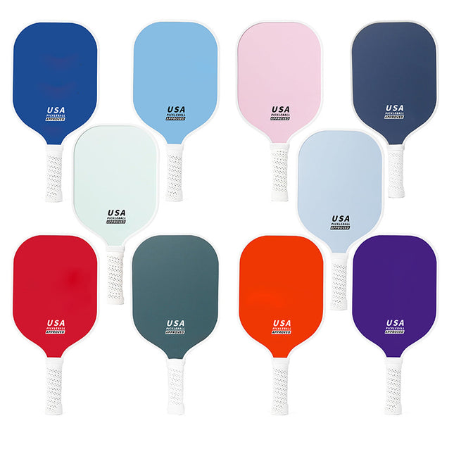 Red Fiberglass Pickleball Paddle - Lightweight 215g with Anti-Slip TPU Grip for Outdoor Sports