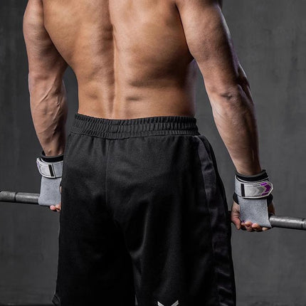 Heavy Duty Weightlifting Grips - Anti-Slip Cowhide Palm Protectors with Neoprene Wrist Support & Adjustable Straps(green)