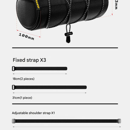 Waterproof Cycling Handlebar Bag / Frame Bag (2.2L) - Converts to Crossbody