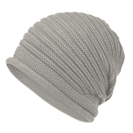 Gray Warm & Stylish Women's Knitted Beanie Hats (3-Pack) - Perfect for Cold Weather Comfort