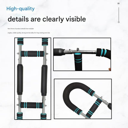 Gray black Adjustable U-Shaped Arm Exerciser - For Home Fitness Strength Training (40kg)