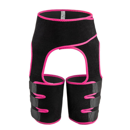 Pink Women's 3-in-1 Body Shaper: Waist Cincher, Thigh Slimmer, Glute Lifter - Workout Gear (Size : S/M)