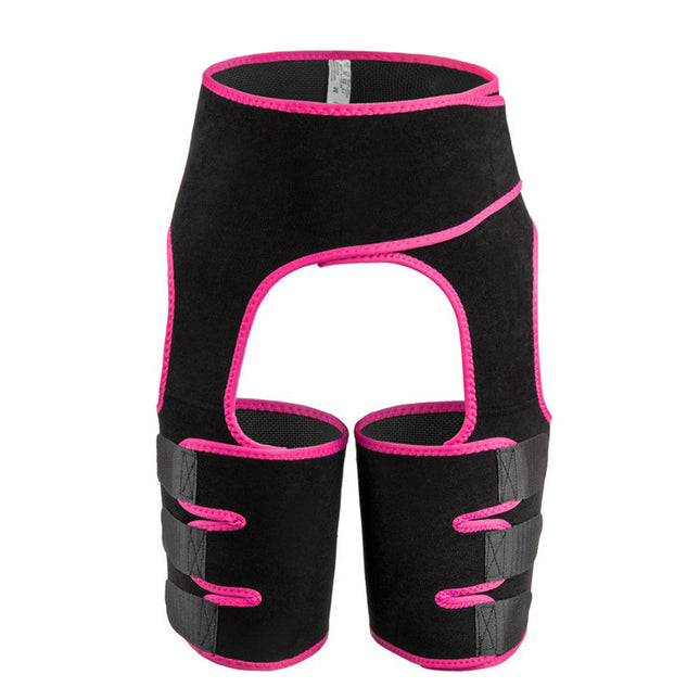 Pink Women's 3-in-1 Body Shaper: Waist Cincher, Thigh Slimmer, Glute Lifter - Workout Gear (Size : L/XL)