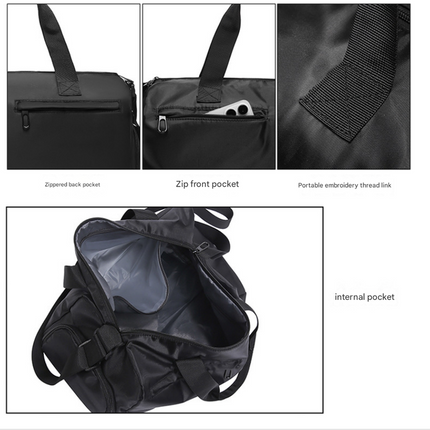 Green Men's Large Capacity Sports Duffel Bag with Wet/Dry Separation Pocket - Travel & Gym Tote