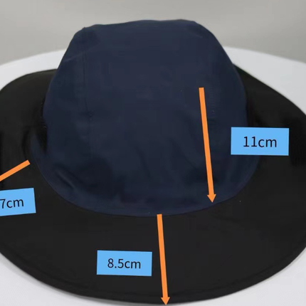 Rose Red Autumn-Winter Waterproof Sun Hat with Fleece Lining and Wide Brim