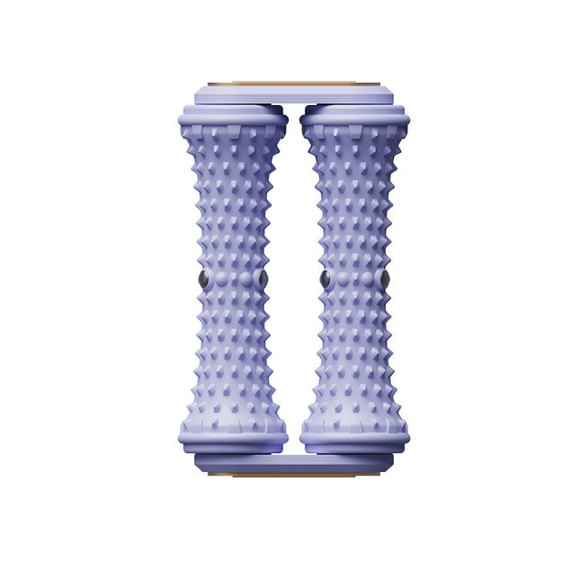 Purple Ergonomic Dual Foot Massage Roller - Deep Tissue Relief for Plantar Fasciitis, Arch Pain & Tired Feet