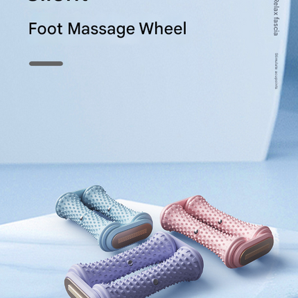 Purple Ergonomic Dual Foot Massage Roller - Deep Tissue Relief for Plantar Fasciitis, Arch Pain & Tired Feet