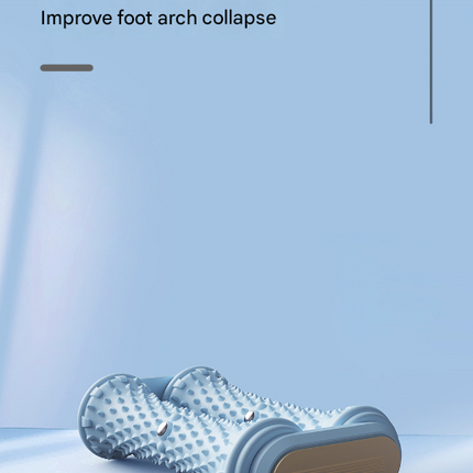 Blue Ergonomic Dual Foot Massage Roller - Deep Tissue Relief for Plantar Fasciitis, Arch Pain & Tired Feet