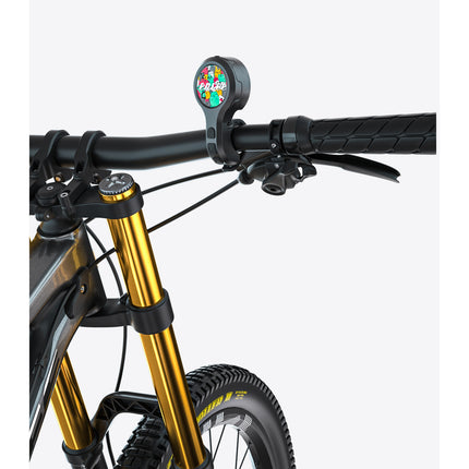 Black Style A Ultra-Loud Electric Bike Horn - 130dB USB Rechargeable, IPX6 Waterproof, Easy Mount Bicycle Safety Bell