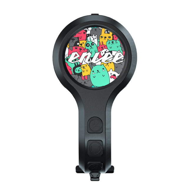 Black Style D Ultra-Loud Electric Bike Horn - 130dB USB Rechargeable, IPX6 Waterproof, Easy Mount Bicycle Safety Bell
