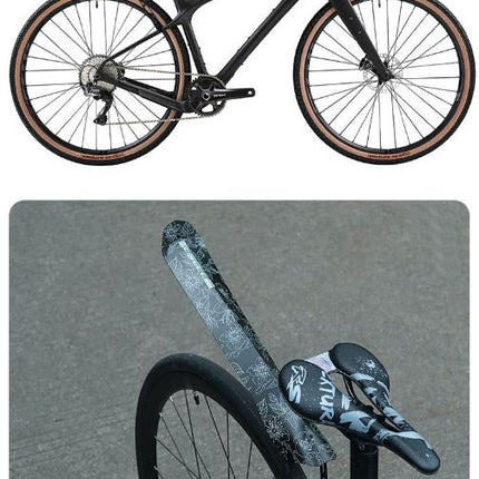 Style A Black Lightweight Bicycle Rear Mudguard - Adjustable PP5 Fender for MTB, Road & Folding Bikes (NOT for V-Brakes)