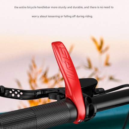 Red Ultralight Ergonomic Bike Bar Ends - High-Strength Composite Horn Grips (22.2mm)