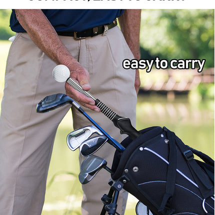 Blue Pro Golf Swing Trainer - Extendable with Audible Click & Corrective Grip Aid