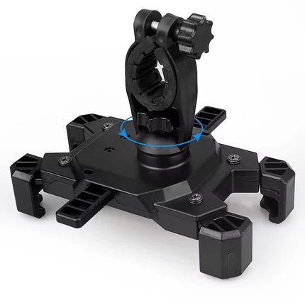 Black Secure Grip Bike Phone Mount - Adjustable 360 Rotation Bicycle Handlebar Holder, Universal Cradle for MTB & Road Cycling