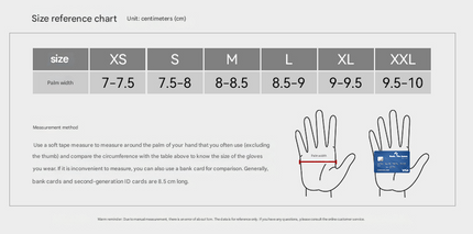 M Grey Winter Fleece Touchscreen Gloves - Warm & Water-Repellent for Cycling & Outdoor Sports