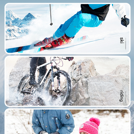 Pink Women's Warm Winter Ski Gloves - Waterproof & Windproof Touchscreen Gloves for Snow Sports