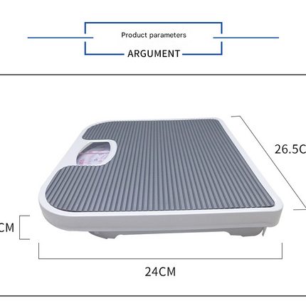 Blue Classic Mechanical Bathroom Scale - Battery-Free Analog Body Weight Scale with Non-Slip Platform