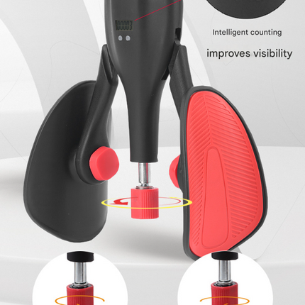 Grey Smart Kegel & Thigh Trainer with Digital Counter | Adjustable Resistance Pelvic Floor Strengthener for Home Workouts