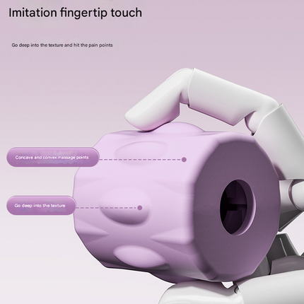 Purple Four-Row Bendable Massage Roller - Muscle Relaxation and Sensory Integration Training for Children