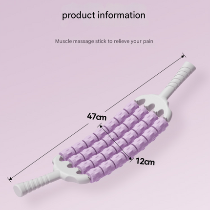 Purple Four-Row Bendable Massage Roller - Muscle Relaxation and Sensory Integration Training for Children