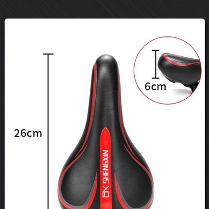Black and blue Mountain Bike Saddle - Comfortable and Durable Bicycle Seat for MTB and Road Bikes